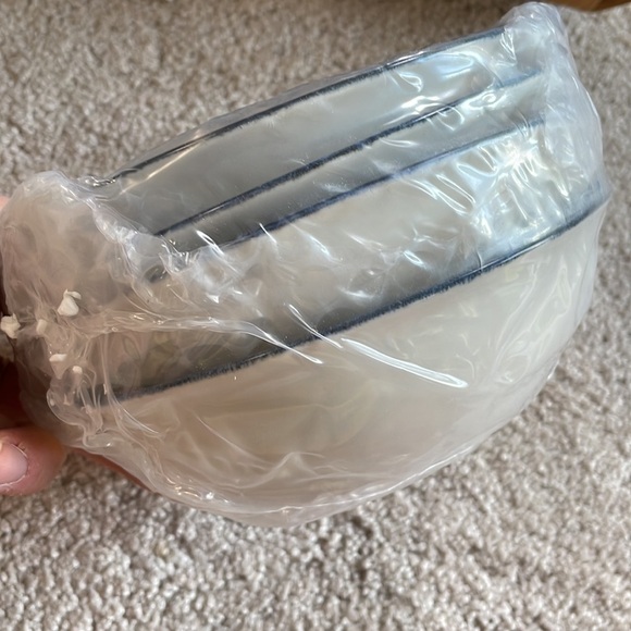 Brand New Set of 4 Porcelain Bowls 17 Ounce Microwave and Dishwasher Safe - Picture 9 of 13